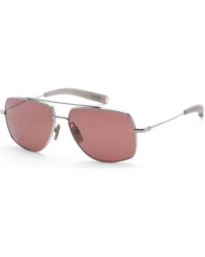 Dita Eyewear Lancier 61 Mm Sunglasses Palladium Polarized Dls107-A-06 - Pink