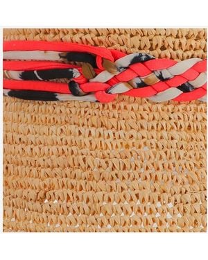 Maison Michel Bucket Hat Axel Raffia - Metallic