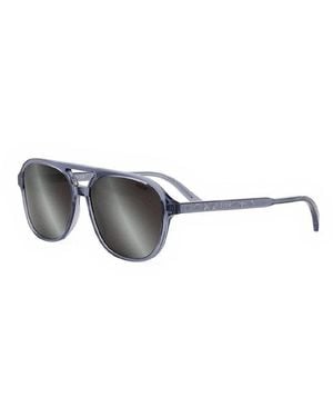Dior Sunglasses Square Full Rim, Transparent Frame And Mirror Lens Inn1I80A4 - Grey