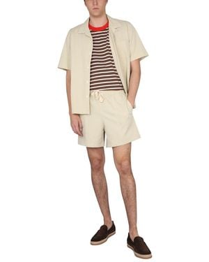 Howlin' Cocktail Shirt With Bowling Neck Cotton - Natural