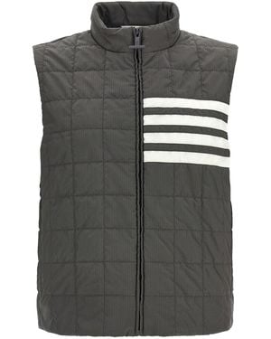 Thom Browne 4Bar Vest - Gray