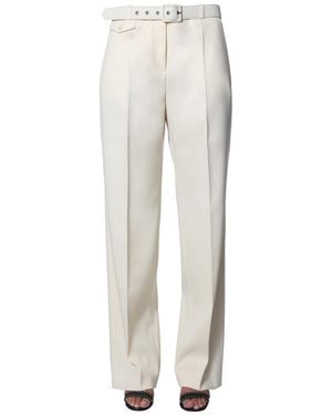 Givenchy Chic Pants With Belt And Front Zip - White