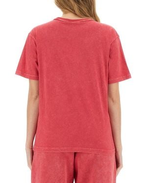 T By Alexander Wang T Shirt With Logo - Red