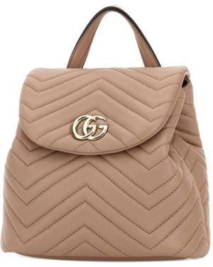Gucci Gg Marmont Mini Backpack - Natural