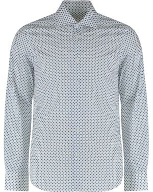 Sonrisa Printed Cotton Shirt - Blue