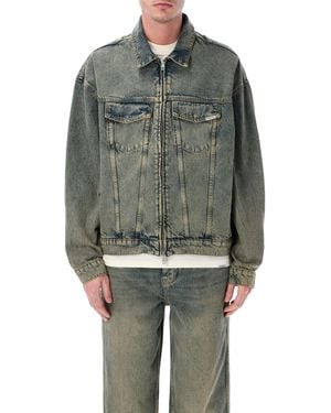 Represent R4 Denim Jacket Cotton - Green