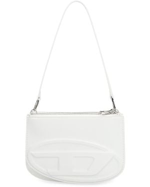 DIESEL 1Dr Twin Leather Shoulder Bag - White
