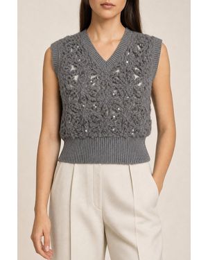 Brunello Cucinelli Medium Wool Knit Jumper Clothing - Grey
