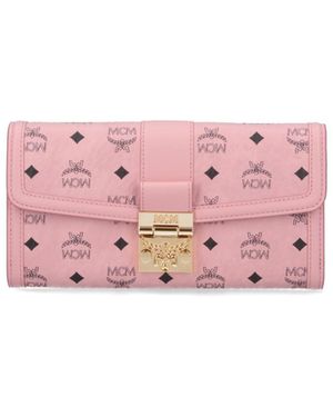 MCM Wallets Polyurethane - Pink
