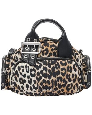 Ganni Small Logo Handbag - Black