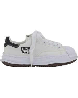 Maison Mihara Yasuhiro Blakey Trainers Upper: Cotton; Sole: Rubber - White