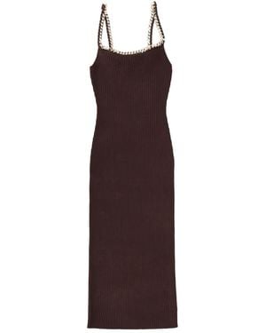 Michael Kors Midi Dress With Chain - Purple