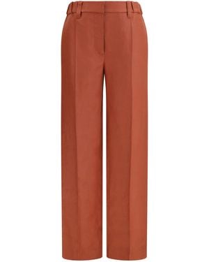Brunello Cucinelli Wide-Leg Trousers - Orange