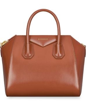 Givenchy Antigona Mini Leather Crossbody Bag - Brown