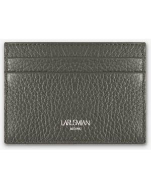 Larusmiani Horizontal Card Holder St.Moritz Credit And Business - Gray