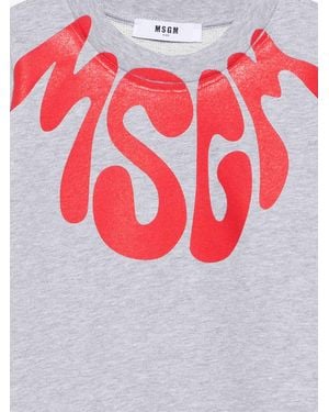 MSGM Hooded Sweatshirt Cotton Hoods & Sweatshirts - Pink