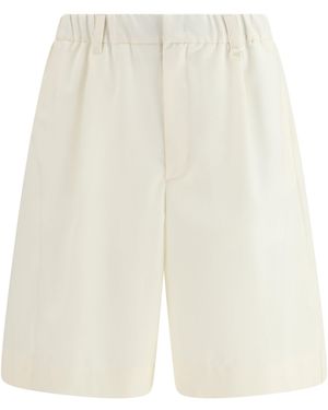 Laminar Tailored Shorts Polyester; Wool Ovis Aries Bermuda - White