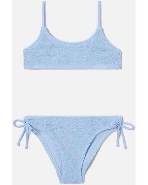MC2 Saint Barth Jaiden Crinkle Bikini Sky - Blue