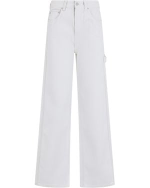 Haikure Wide-Leg Jeans Cotton Organic - White