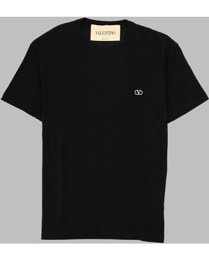 Valentino T-Shirt "V-Logo" - Black