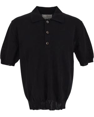 Seven Gauge Polo Shirt - Black