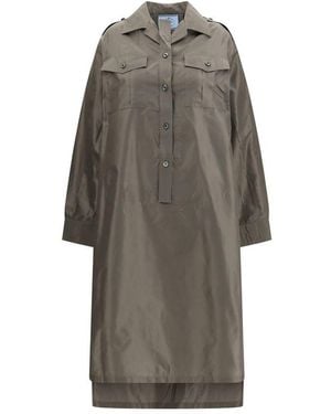 Prada Silk Casual Dress - Gray
