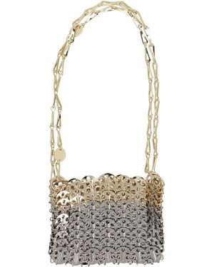 Rabanne Brass Shoulder Bag - White
