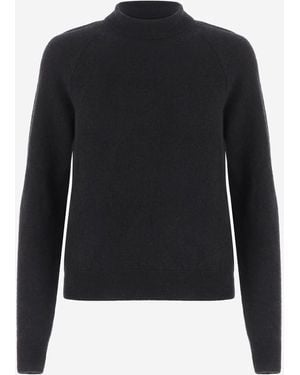 Sa Su Phi Cashmere And Silk Knit Sweater - Black