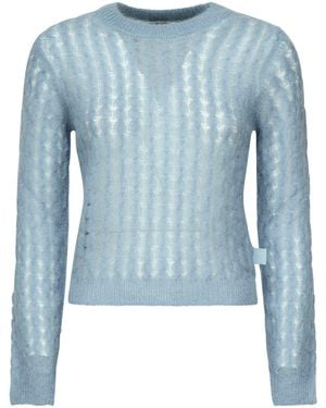 Loewe Mohair And Wool Blend Knit - Blue