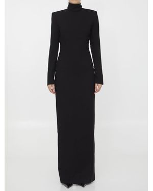 Monot Cut-Out Long Dress - Black