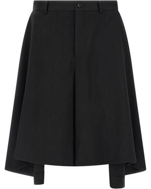 Comme des Garçons Wool Bermuda Shorts - Black