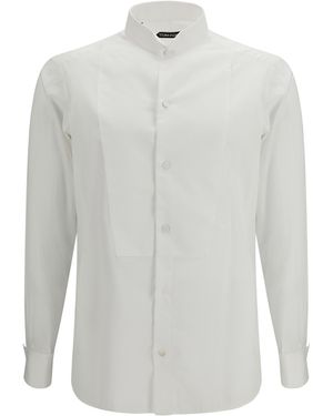 Tom Ford Cotton Shirt With Regular Fit - White