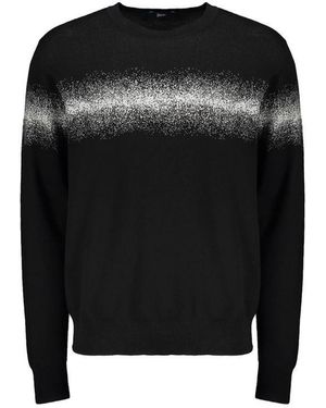 Herno Black Cotton Sweatshirt