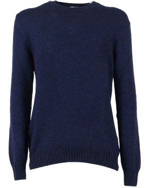 SETTEFILI CASHMERE Alpaca Vanis 2 F Crew Neck Jumper - Blue