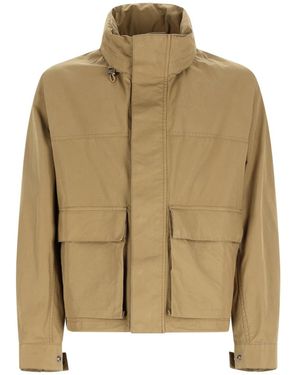 Lemaire Parka Short Rain Cotton Jacket - Natural