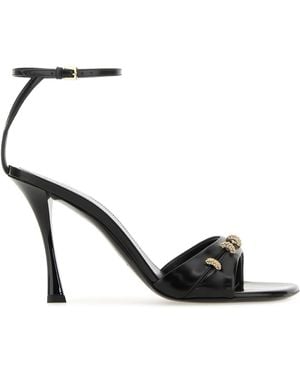 Givenchy Leather Stitch Sandals - Black