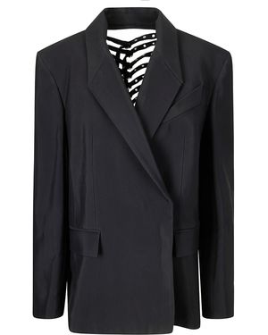Mugler Oversized Adjustable Jacket - Black