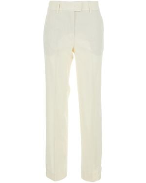 Grifoni Trousers With Side Pockets And High Waist For Trousers - White