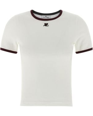 Courreges Cotton T-Shirt - White
