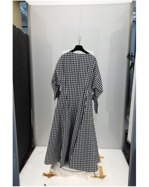Celine Dress-Ivory Cotton - Gray