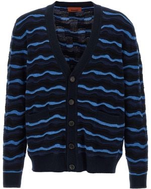 Missoni Button Cardigan - Blue
