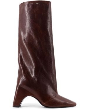 Coperni Bridget Leather Boots - Brown