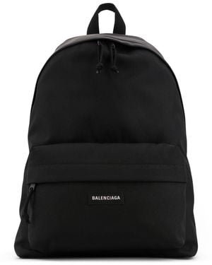 Balenciaga Explorer Recycled Nylon Backpack - Black
