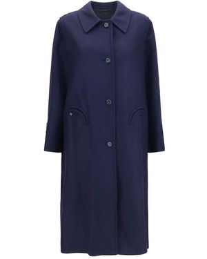 Blazé Milano Blue Wool Oves Aries Coat
