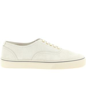 Brunello Cucinelli Calfskin Low Top Trainers - White