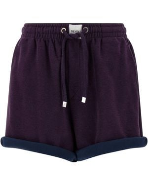 The Attico American Fleece Shorts - Blue