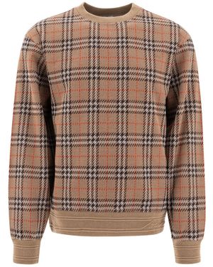 Burberry Vintage Check Crewneck Jumper - Brown