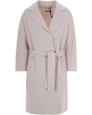 Max Mara Coat Cocoon Virgin Wool - White