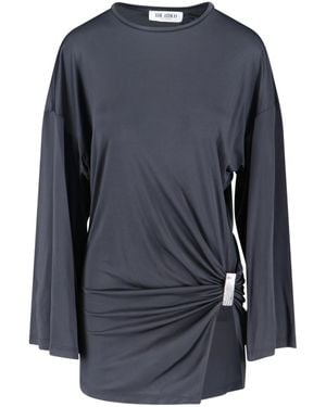 The Attico Draped Mini Dress - Blue