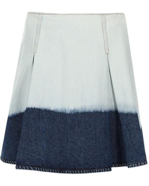 Marni Midi Skirt Denim - Blue